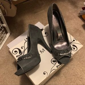 Peep toe stilettos